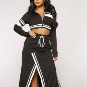 Fashion Nova Maxi Skirt Set